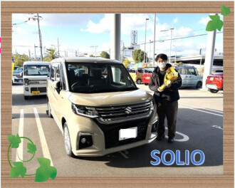 ソリオ納車です